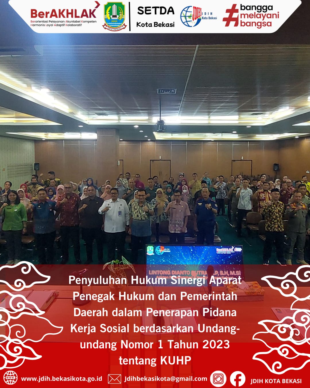 Penyuluhan Hukum “Sinergi Aparat Penegak Hukum dan Pemerintah Daerah dalam Penerapan Pidana Kerja Sosial Berdasarkan Undang-Undang Nomor 1 Tahun 2023 tentang KUHP”